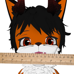 Fox with a ruler